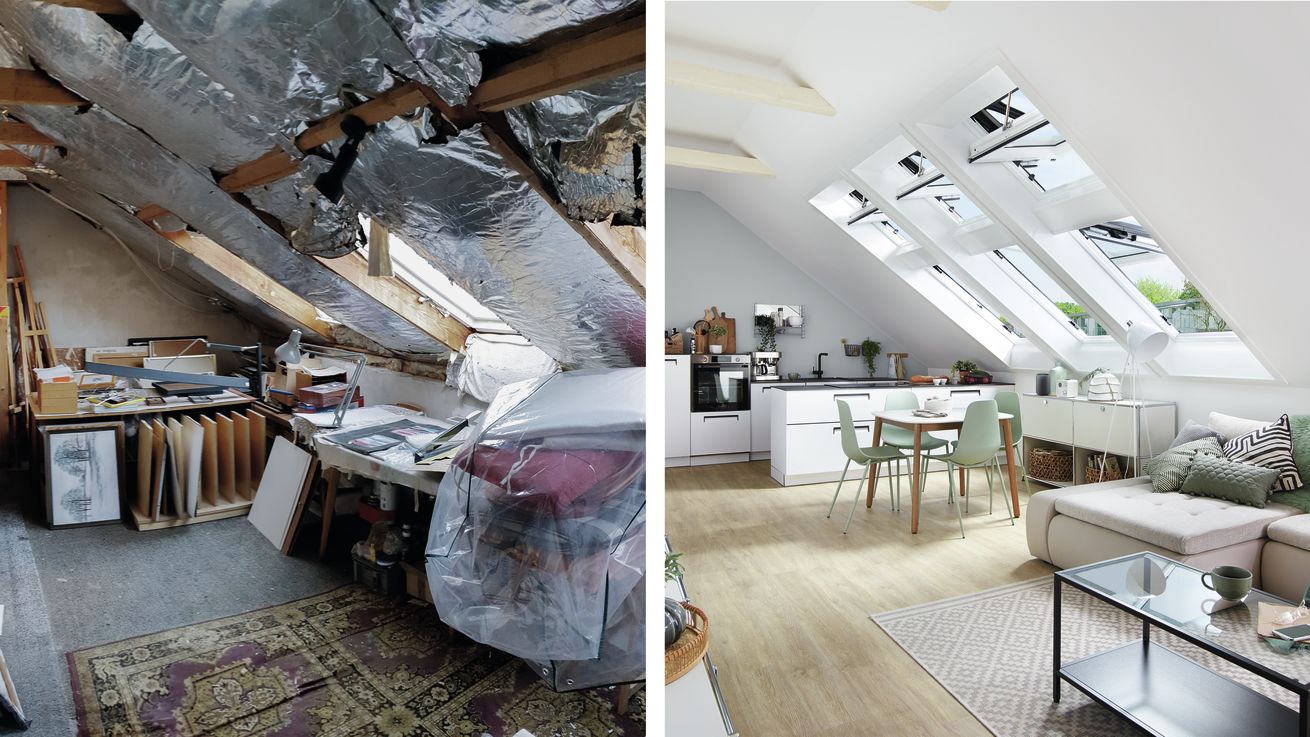 Dachfenster Austausch - Vom Arbeitszimmer zur Wohnküche